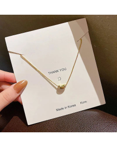 Simple Titanium Steel Lovesick Peas Pendant Necklace Wholesale