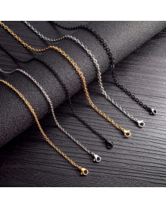 Fashion O Word Chain Single Chain Wholesale Titanium Steel  Necklace