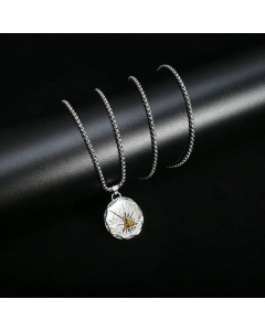 New Personality Hip-Hop Titanium Steel Chain Alloy Pendant Necklace Wholesale