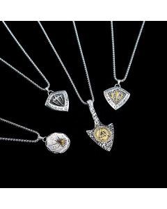 New Personality Hip-Hop Titanium Steel Chain Alloy Pendant Necklace Wholesale