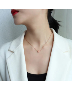 Korean Heart-Shape Titanium Steel Necklace Wholesale
