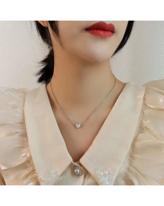 Korean Heart-Shape Titanium Steel Necklace Wholesale