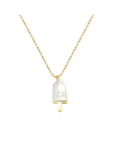Fashion Ice Cream Diamond Clavicle Titanium Steel Necklace