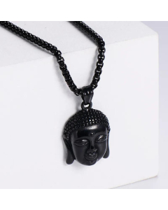 Chinese Style Buddhist Religious Jewelry Wholesale Buddha Portrait Men Pendant Necklace
