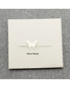 New Simple Real Gold Plating 18K Butterfly Necklace Pendant Jewelry Stainless Steel