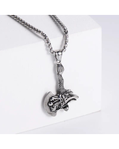 Vacuum Plating 18K Gold Pendant Chinese Style Axe Men Stainless Steel Pendant