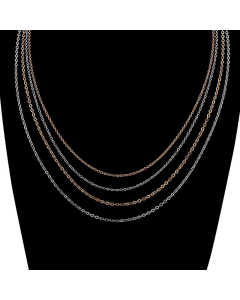 Wholesale New Simple Temperament Cross Chain Welding Stainless Steel Necklace 