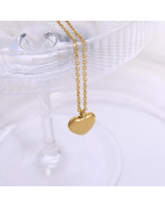 Fine Jewelry Simple Heart Pendant Necklace Titanium Steel Clavicle Chain From Colorza