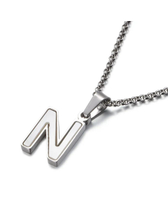 Fine Shell English Letter Clavicle Chain Necklace Stainless Steel Wholesale-N