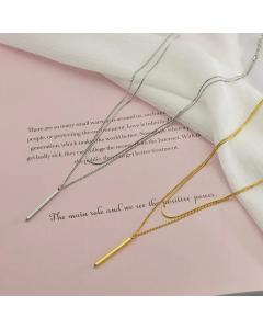 Popular Item Decorations Double-Layer Necklace Stainless Steel Fine