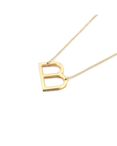 Stainless Steel 26 Letters Pendant Necklace Cross Border Supply Creative Ornament