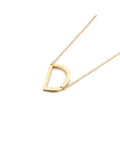 Stainless Steel 26 Letters Pendant Necklace Cross Border Supply Creative Ornament