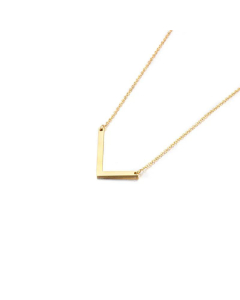 Stainless Steel 26 Letters Pendant Necklace Cross Border Supply Creative Ornament