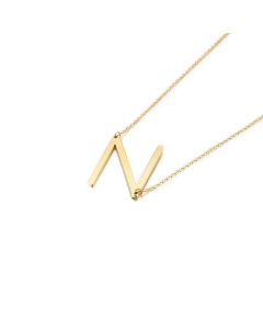 Stainless Steel 26 Letters Pendant Necklace Cross Border Supply Creative Ornament