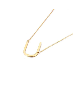 Stainless Steel 26 Letters Pendant Necklace Cross Border Supply Creative Ornament