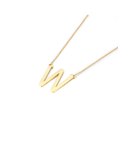 Stainless Steel 26 Letters Pendant Necklace Cross Border Supply Creative Ornament