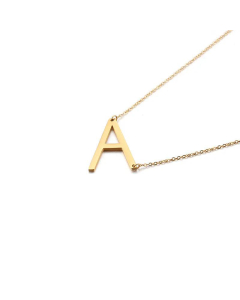 Stainless Steel 26 Letters Pendant Necklace Cross Border Supply Creative Ornament