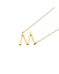 Stainless Steel 26 Letters Pendant Necklace Cross Border Supply Creative Ornament