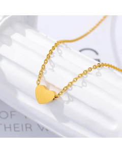 Fine Jewelry Heart Shaped Earrings Pendant Necklace Stainless Steel