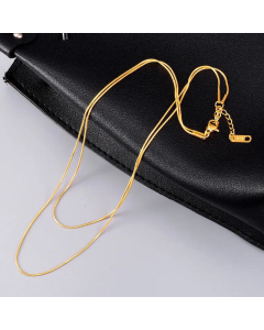 Gold-Plated Double-Layer Round Snake Chain Stacked Thin Chain Short Necklace Wholesale