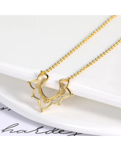 Personality Hollow Flower Necklace Bohemian Style Necklace Clavicle Chain Daily