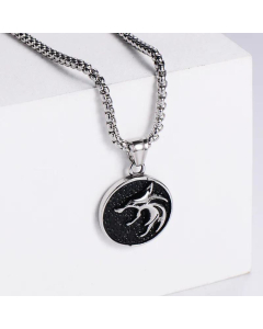 Women's Stainless Steel Pendant Fox Smear Oil Pure Craftsmanship Necklace