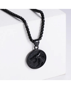 Women's Stainless Steel Pendant Fox Smear Oil Pure Craftsmanship Necklace