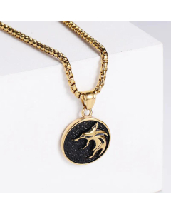 Women's Stainless Steel Pendant Fox Smear Oil Pure Craftsmanship Necklace