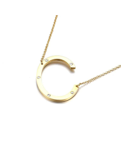 26 Beaded Letter-Printing Gold Necklace Popular Necklace Ornament Fine Jewelry