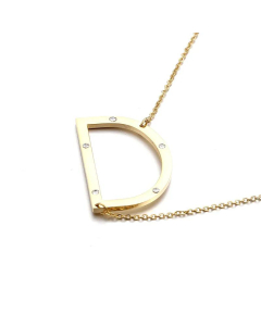 26 Beaded Letter-Printing Gold Necklace Popular Necklace Ornament Fine Jewelry