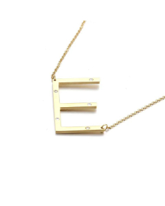 26 Beaded Letter-Printing Gold Necklace Popular Necklace Ornament Fine Jewelry