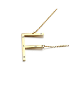 26 Beaded Letter-Printing Gold Necklace Popular Necklace Ornament Fine Jewelry