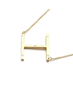 26 Beaded Letter-Printing Gold Necklace Popular Necklace Ornament Fine Jewelry