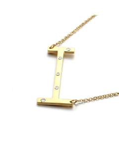 26 Beaded Letter-Printing Gold Necklace Popular Necklace Ornament Fine Jewelry