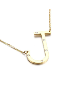 26 Beaded Letter-Printing Gold Necklace Popular Necklace Ornament Fine Jewelry