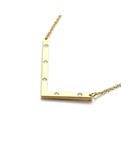 26 Beaded Letter-Printing Gold Necklace Popular Necklace Ornament Fine Jewelry