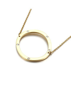 26 Beaded Letter-Printing Gold Necklace Popular Necklace Ornament Fine Jewelry