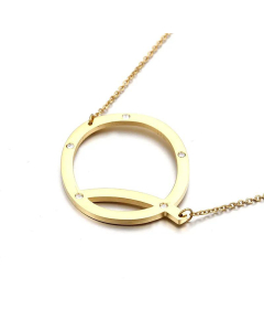 26 Beaded Letter-Printing Gold Necklace Popular Necklace Ornament Fine Jewelry