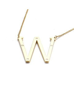 26 Beaded Letter-Printing Gold Necklace Popular Necklace Ornament Fine Jewelry
