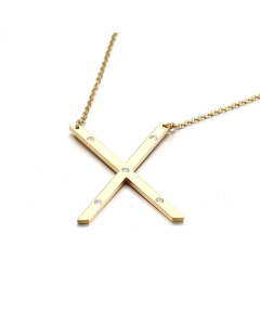 26 Beaded Letter-Printing Gold Necklace Popular Necklace Ornament Fine Jewelry