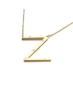 26 Beaded Letter-Printing Gold Necklace Popular Necklace Ornament Fine Jewelry