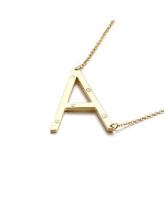 26 Beaded Letter-Printing Gold Necklace Popular Necklace Ornament Fine Jewelry