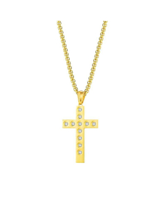 Niche Design Net Red Fashion All-Match Titanium Steel Necklace Cross Pendant 