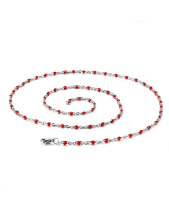 Stainless Steel Resin Steel Color Bead Necklace Accessories Supplier Wholesale 