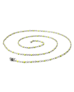 Stainless Steel Resin Steel Color Bead Necklace Accessories Supplier Wholesale 