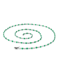 Stainless Steel Resin Steel Color Bead Necklace Accessories Supplier Wholesale 