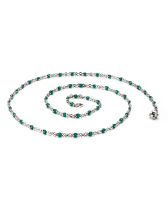 Stainless Steel Resin Steel Color Bead Necklace Accessories Supplier Wholesale 
