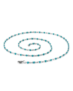 Stainless Steel Resin Steel Color Bead Necklace Accessories Supplier Wholesale 