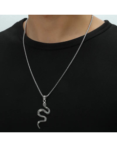 Cat Claw Pendant Hip Hop Luminous Retro Snake Necklace Pendant Trend Jewelry Accessories