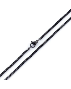 Stainless Steel Square Chain Necklace Pendant With Matching Chain Wholesale